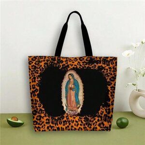 Our Lady Of Guadalupe Black Travelling Bag - Catholic Virgin Mary Graphic Tee